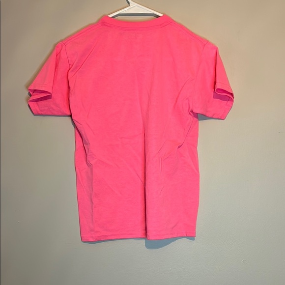 Gildan Bright Pink DryBlend T-Shirt - Picture 3 of 3